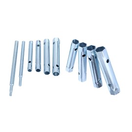 ELIUNG 10Pcs Dual-Ended Wrench 6-22mm, Socket Plumber Back Nut Tap Spark Plug Spanner Set Extended Spark Plug Wrench Set Dual Purpose Hollow Hexagonal Threaded Sleeve Tool