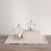 Creative Co-Op Metal Star Shaped Tealight Holder, Gold Finish