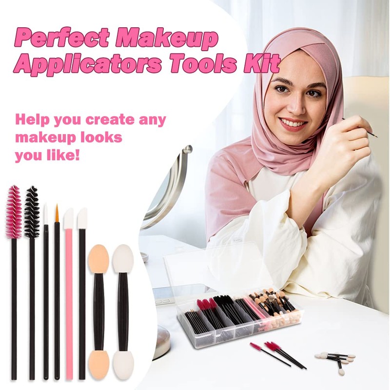201 Piece Makeup Applicator Magic Wand Set, SHAIDOJIO 50 Lipstick