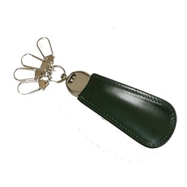 Saint Mode Cordovan Keychain with Shoehorn, green