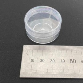 1 piece 10g transparent lid transparent cream container flat round empty bottle cosmetic empty bottle cream container / 1개 10g 투명 뚜껑 투명 크림 용기 납작한 원형 공병 화장품공병 크림용기