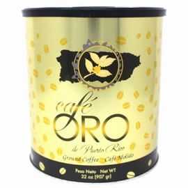 Cafe de Oro de Puerto Rico - Puerto Rican Ground Coffee by Cafe Oro Puerto Rico Inc - 32oz Can