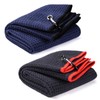 Yizerel 2 Pack 16" x 24" Tri-fold Golf Towel Set,