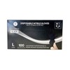 Mira Pak Black Nitrile Disposable Gloves 4 Mil Food-Safe, Latex