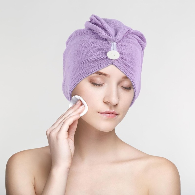 KESYOO Toalla Absorbente Cabello de Microfibra Alta Absorción y Secado