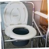 KOMBIUDA Elderly Toilet Stool Fixing Ring Comfortable Removable for Elderly