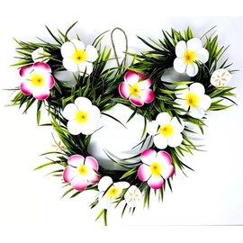 Theme Park Merchandise WDW Resorts Aulani Mickey Icon Shaped Christmas Door Flower Wreath