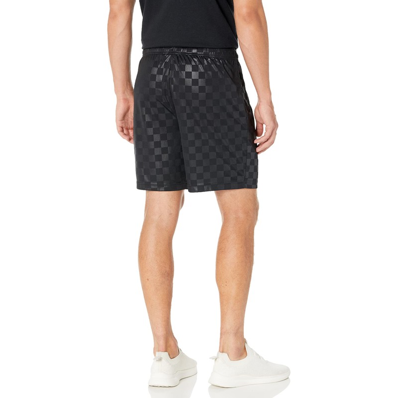 Umbro Men's Checkered Short, Black, Medium