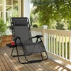 Tangkula Set of 2 Zero Gravity Chair, Folding Patio Lounge