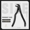 FERYES Ergonomic Non-Slip Long Handle Nail Clippers for Seniors, Unique