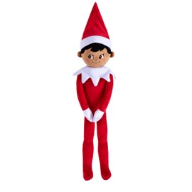 The Elf on the Shelf Plushee Pals Huggable, Red, 27 inches, Scout Elf Plush Toys - Lovable Stuffed Brown Eyed Boy Elf Plush