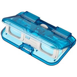 MIZAR-TEC B-25BL Opera Glass, 3x 0.9 inch (25 mm) Diameter, Foldable, Compact Type, Made in Japan, Skeleton Blue