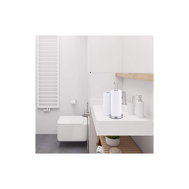 Kitchen Roll Holder, Free Standing Paper Towel Holder for Kitchen
