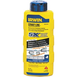 IRWIN Tools STRAIT-LINE Permanent Staining Marking Chalk, Indigo Blue, 6 oz (4935518)
