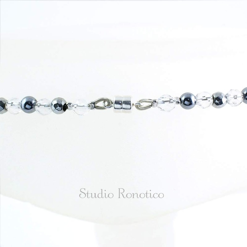 Ronotico Magnetic Necklace, Stylish, Unisex, Crystal & Terahertz, Natural Stone,