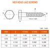 MewuDecor 3/8" x 1-1/2" Hex Head Lag Screws Bolts, External