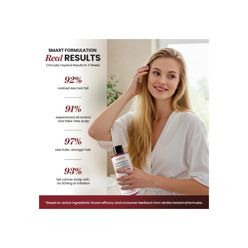 Onion & Biotin Hair Growth Shampoo: Infused With Natural Rosemary