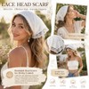 2 Pack Lace Head Scarf for Women Hair Scarf Bandana