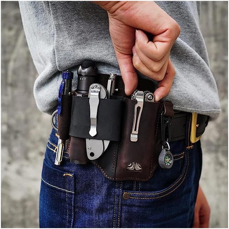 EDC Multitool Sheath Gift for Him, Belt Pouch Tool Belt
