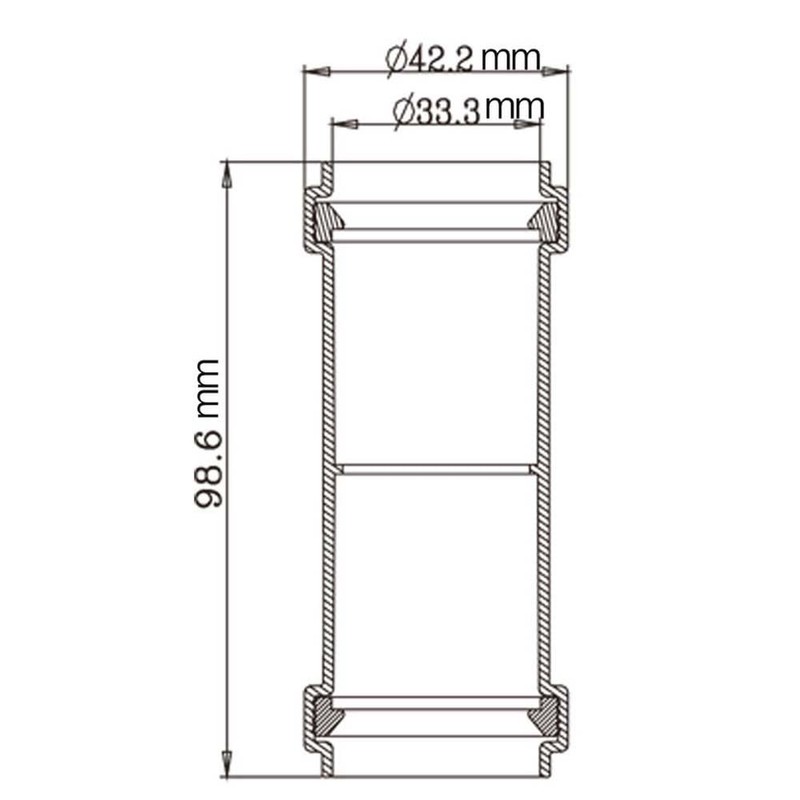 32mm Pipe Connector Straight PVC Pipe Adapter Bath Waste Pipe