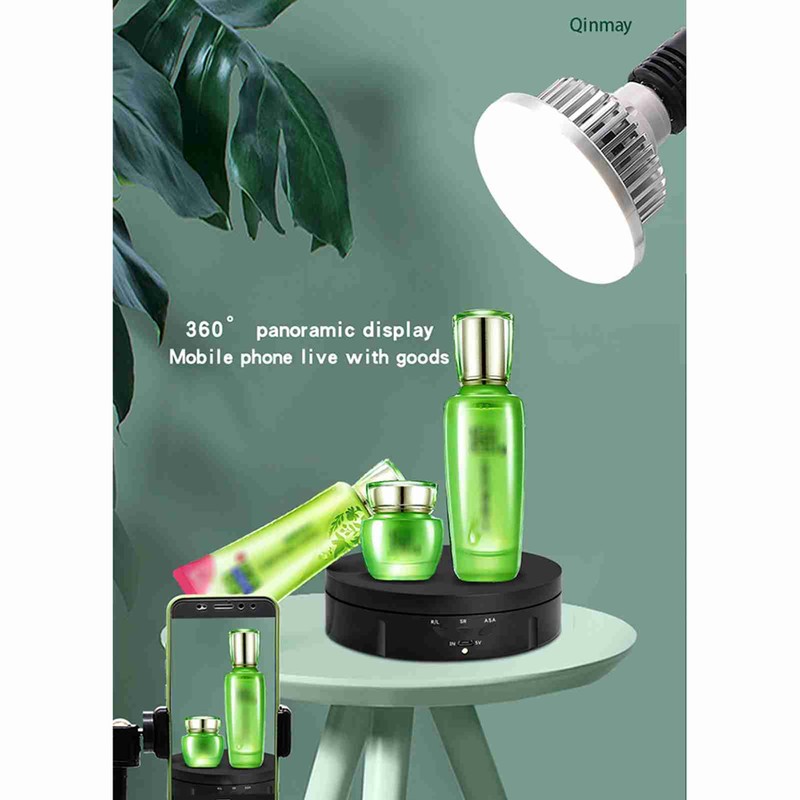 360° Electric Rotating Turntable USB Charging Rotating Display Stand 3