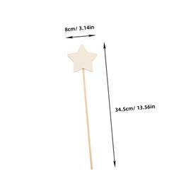 BESPORTBLE 8pcs Unfinished Wooden Fairy Wands for DIY Crafting and Painting Lightweight Graffiti Wands for Role Play and Creative Activities for Birthday and Hands Learning