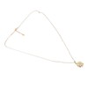 Pendant Necklace 925 Silver Sunflower Shape Gold Exquisite Shiny Elegant