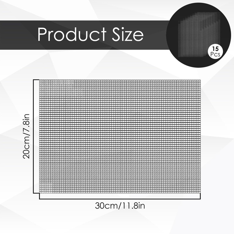 AEDOVE 15 Pack Flower Pot Hole Mesh Pad, 11.8 *