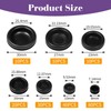 Fohirey Cable Grommet Rubber 7 Sizes, Set Rubber Plugs, Round