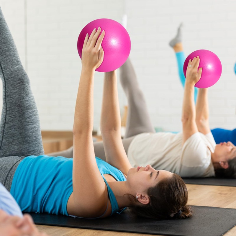 TRIXES Pink Pilates Ball Exercise Exercise Ball Made of PVC