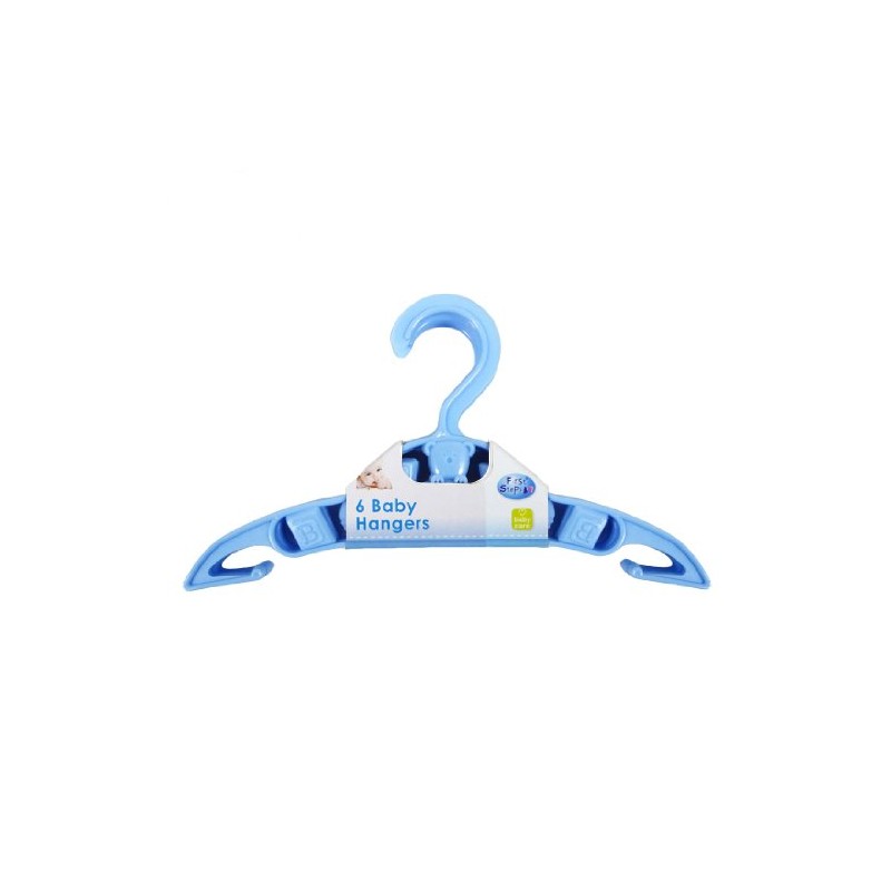 First Steps Pack of 6 Baby & Toddler Clothes Hangers