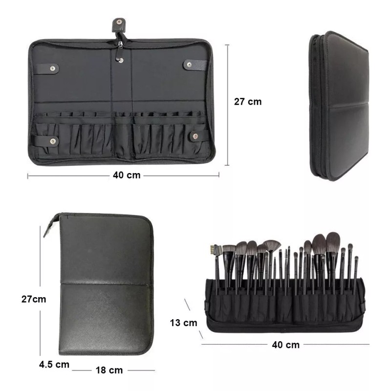 Fix Estuche Para Brochas Plegable Con Cierre De Viaje (vacío)