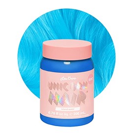 Lime Crime Tinte Unicorn Hair Dye, Island Water - Tinte para El Cabello Semipermanente Sin Daños, Acondiciona E Hidrata - Kit de Tinte Temporal para El Cabello Tiene Un Aroma de Vainilla Cítrica Azuca