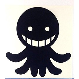 Assassination Classroom Koro Sensei TV Series 5.9" Tall Silhouette Logo Die Cut Decal - Black Color