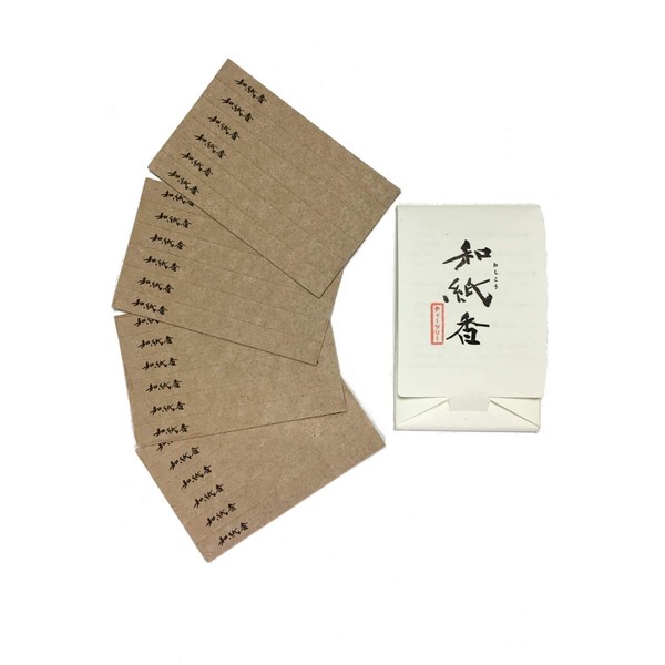 Japanese Paper Incense (Tea Tree) Washikou Japanese Paper Incense Born in Awaji Island, Paper Incense, Incense, 6 Pieces x 4 Sheets, Founded in Ansei 2 Years Fujii Buddhist Altar