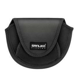 SANLIKE Reel Cover, Neoprene Reel Cover, Spinning Reel, Reel Protective Cover, Reel Protective Cover, Black, 4 Sizes Available, S/M/L/XL, black, S Size: Fits 500 to 2000 reels