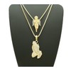 Sparkled Micro Praying Angel, Prayer Hands Pendant 24",30" Box Chain