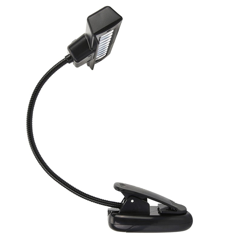 Portable Orchestra Music Stand Light Flexible Neck Clip On USB