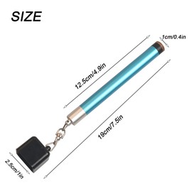 LAKE OF FIRE Pool Cue Chalk Holder,2 in 1 Pool Chalk Holder Pocket for Billiards Non-Slip Billiard Cue Tip Tool Pool Table Accessory (Blue)