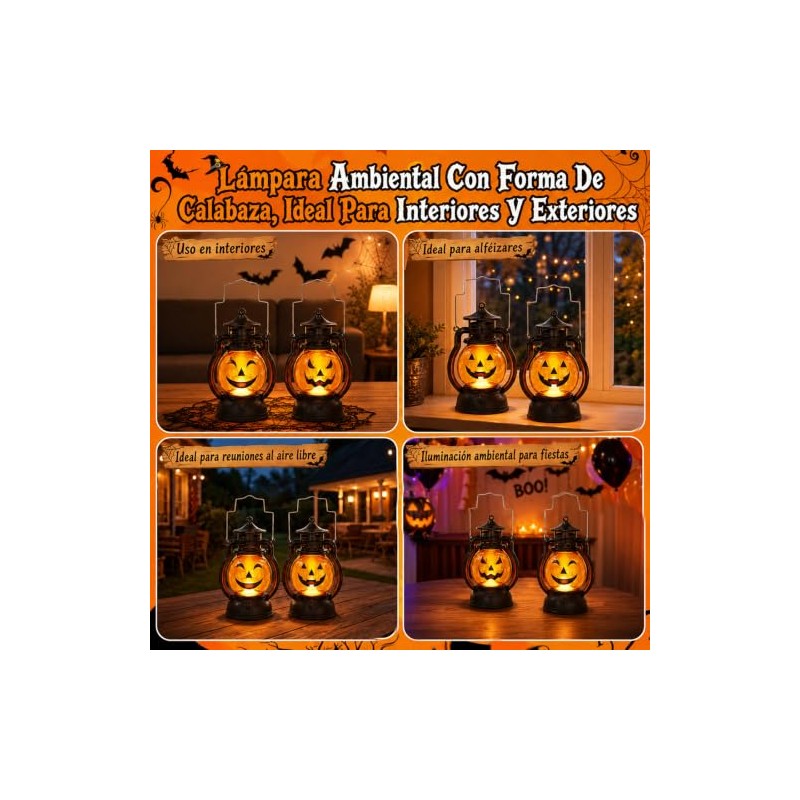 3 Linternas de Calabaza de Halloween, Linternas de Halloween