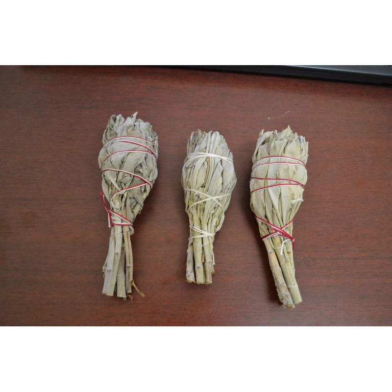 3 PCS WHITE SAGE SMUDGE KIT REPLACEMENTS SPIRITUAL CLEANSING HEALING