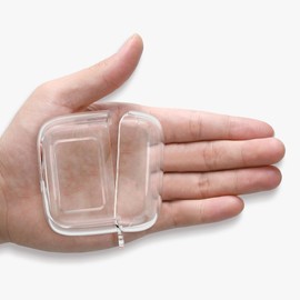 kwmobile Earphones Case Compatible with JBL Tour Pro 3 - Crystal TPU Two-Part Earbuds Case - Transparent