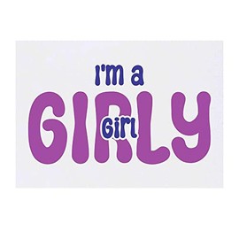 'Girly Girl' Temporary Tattoo - Water Resistant, Skin-Safe, Non-Toxic Transfer (TO00059469)