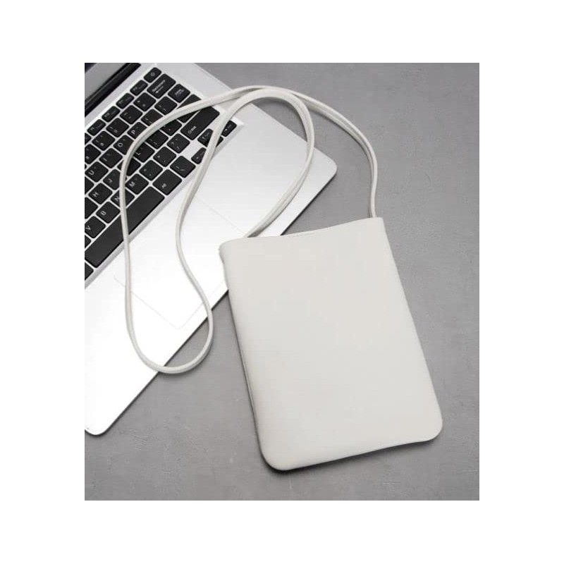 Aspersio Stylish Sacoche Thin Mini Shoulder Bag Bag, powder white