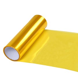 LUYING Yellow Motorcycle Headlight Automotive Protective Film 11.8 x 47.2 inches (30 x 120 cm), UV Protection, Seal Type, Easy Installation, Fog Light, Sticker, Car Protection Film, Headlight