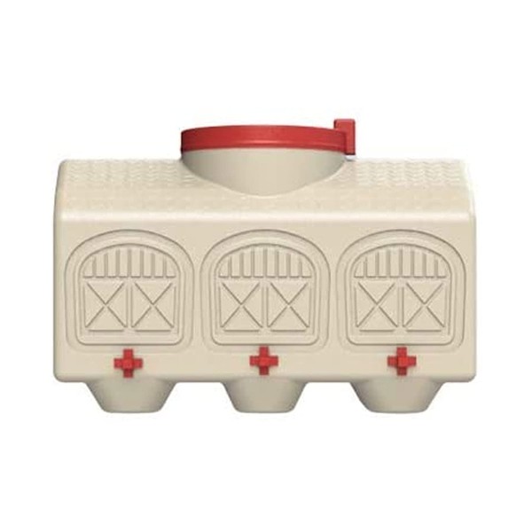 OverEZ Automatic Chicken Waterer with No Spill System, Outside and