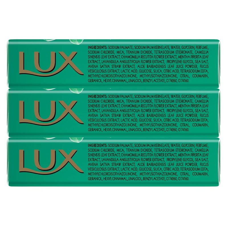 Lux Fresh Splash Cooling Mint & Sea Minerals Soap Bar,