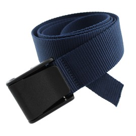 Thomas Bates Titan - Cinturón de nailon duradero para exteriores, sin metal, marino, Talla única