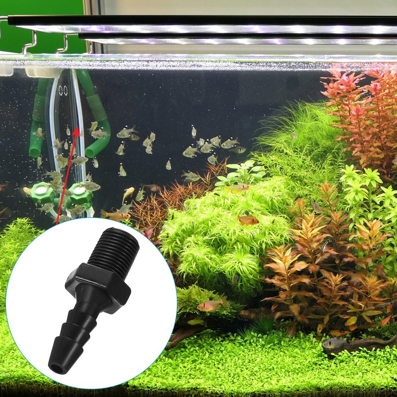 PATIKIL 3/16" Barb x 1/8" NPT Male Connector, 20 Pcs