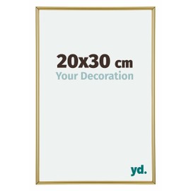 yd. Your Decoration Annecy Picture Frame 20 x 30 cm Gold Plastic Picture Frame with Acrylic Glass Anti-Reflective 20 x 30 cm Frame